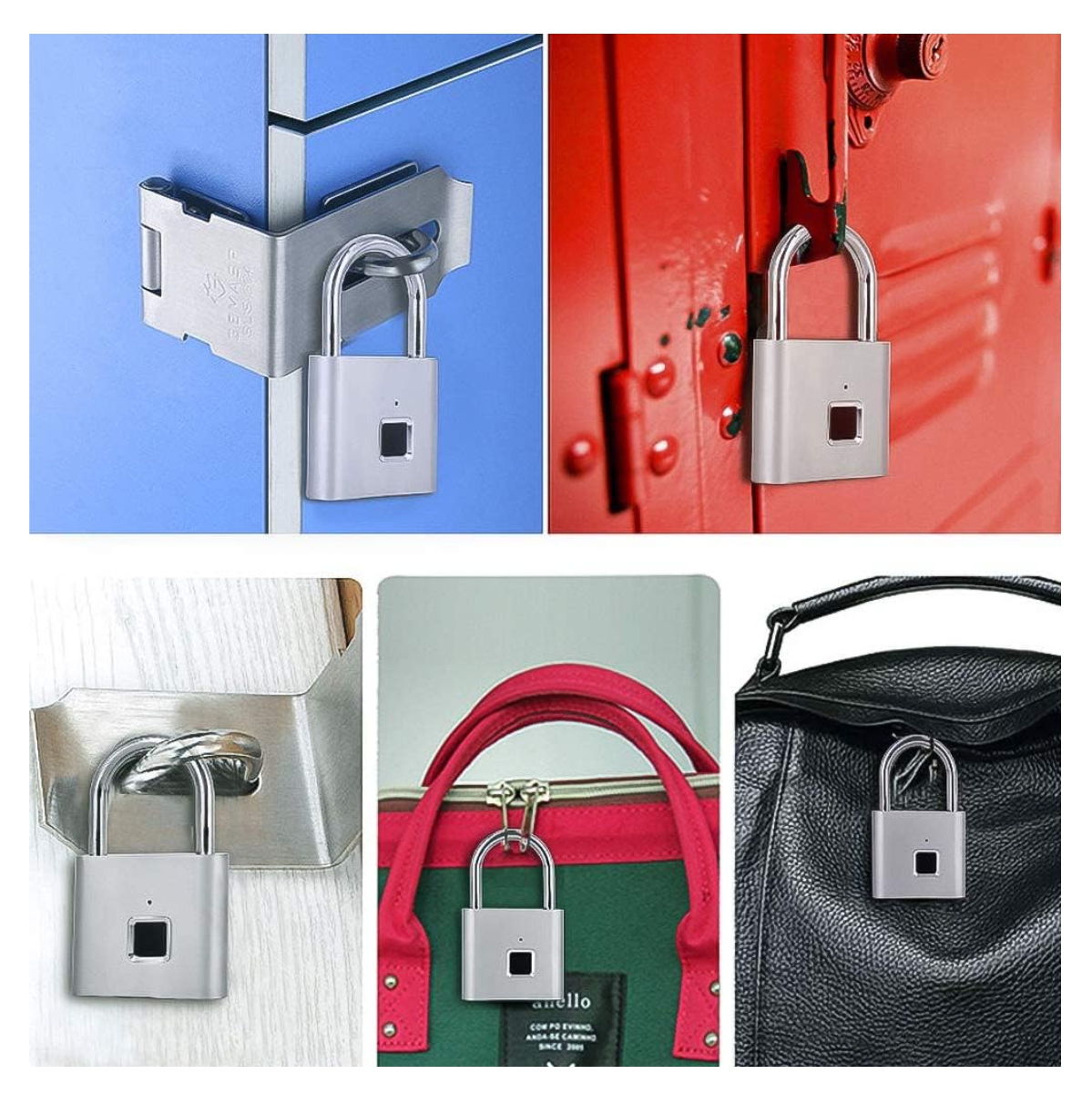 Miniatura 2 de Candado de seguridad lector de huella